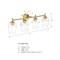 Designers Fountain Summer Jazz 32 in. 4-Light Brushed Gold Vanity Light with Clear Glass Shades for Bathrooms D310M-4B-BG - alternate 6